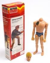 Palitoy Action Man vintage Talking Commander Figure, flock hair, Eagle-Eyes, gripping hands, head...