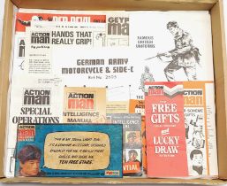 Palitoy (or similar) Action Man Vintage group of various Instruction Leaflets / Ephemera / Catalo...