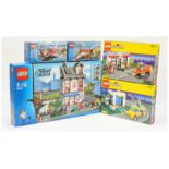 Lego sets x 5 includes 1254 System - Town Convenience Store, System - Shell Car Wash, 8403 City -...