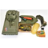 Palitoy Action Man Vintage group of unboxed vehicles/sets including (1) Scorpion Tank, with 2 x f...