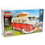 Lego Creator 10220 VW Volkswagen T1 Camper Van set, within Near Mint sealed packaging.