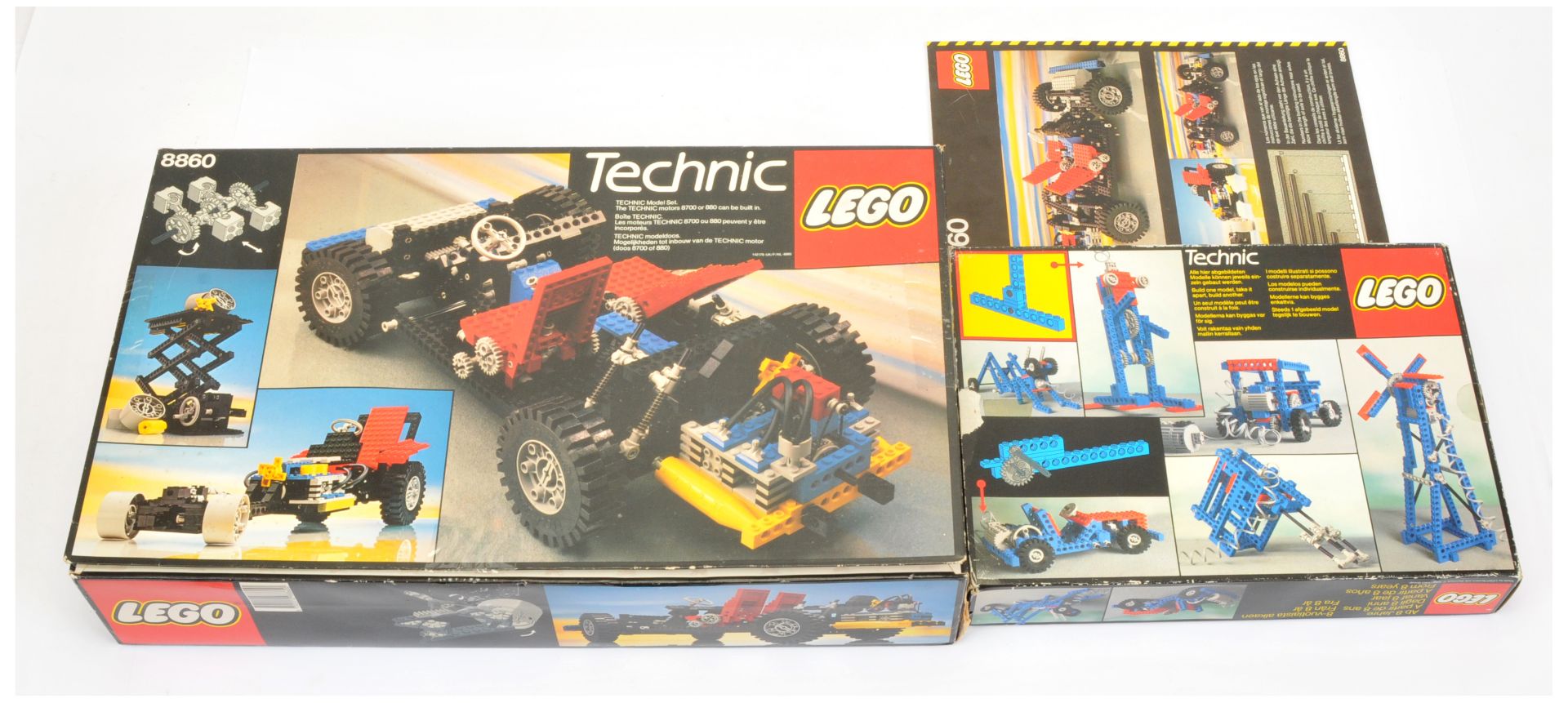 Lego Technic a boxed pair to include No.8050, No.8860.  Both are unchecked for completeness. Cond...