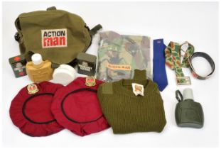 Action Man Patrol Adventure Clothes for Boys, a loose group comprising green sweater, 2 x beret w...