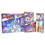 Lego the Movie sets x 5 includes 70838 Queen Watevra's 'So-Not-Evil' Space Palace, 70822 Unikitty...