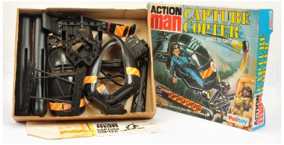 Palitoy Action Man Vintage 34731 Capture Copter "Built to Capture" - black snap together plastic ...