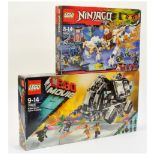 Lego boxed pair (1) Ninjago - Masters of Spinjutsu - 70734 Master Wu Dragon, (2) The Movie - 7081...