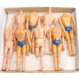 Palitoy Action Man Vintage an unboxed group of Figures / Undressed - all are missing heads, some ...