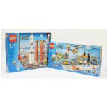 Lego boxed pair (1) City - 3368 Space Centre, (2) City - 60014 Coast Guard Patrol. Both are unche...