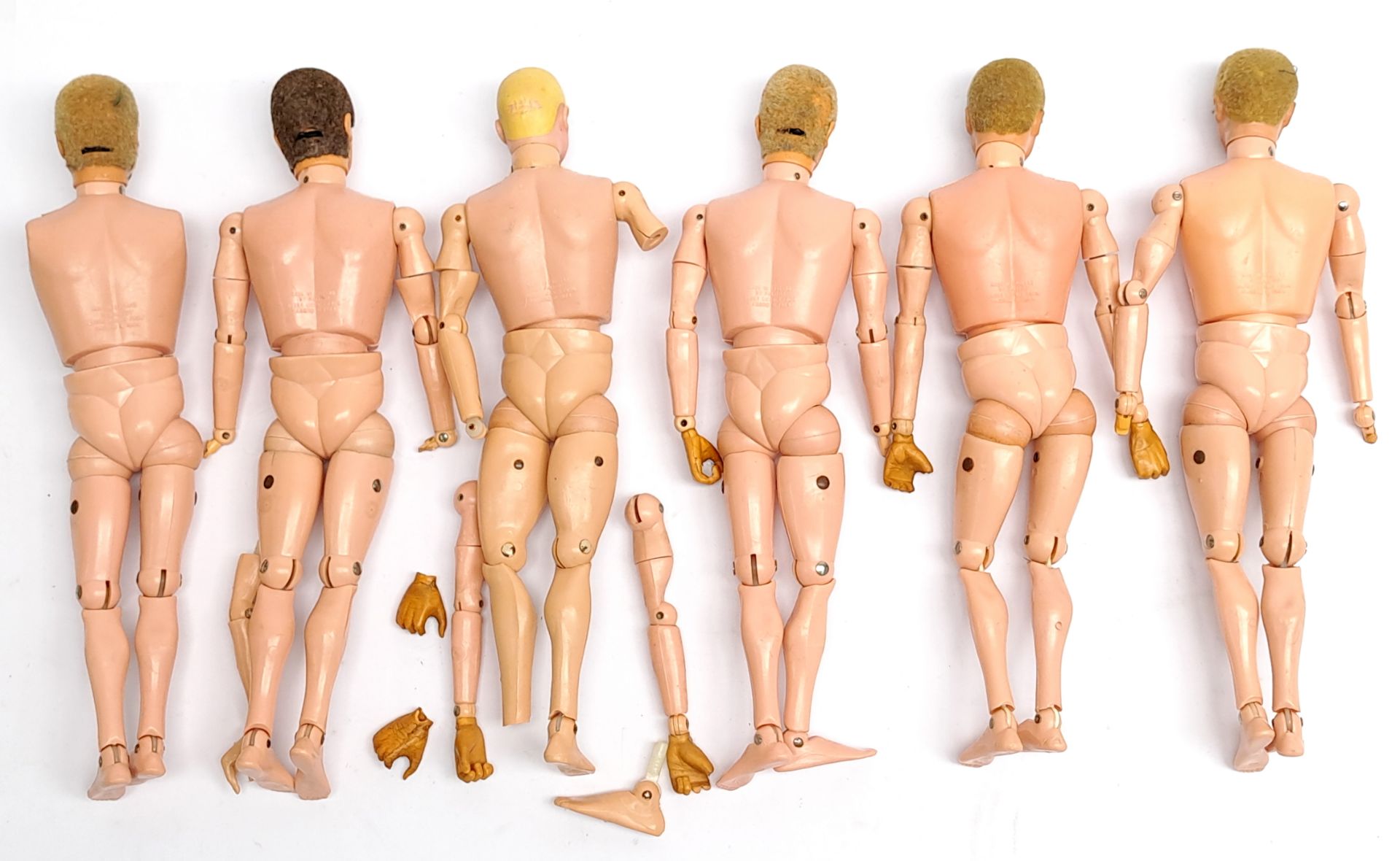 Palitoy Action Man vintage figures/loose/undressed, a group which appear to be generally Fair to ... - Image 2 of 2