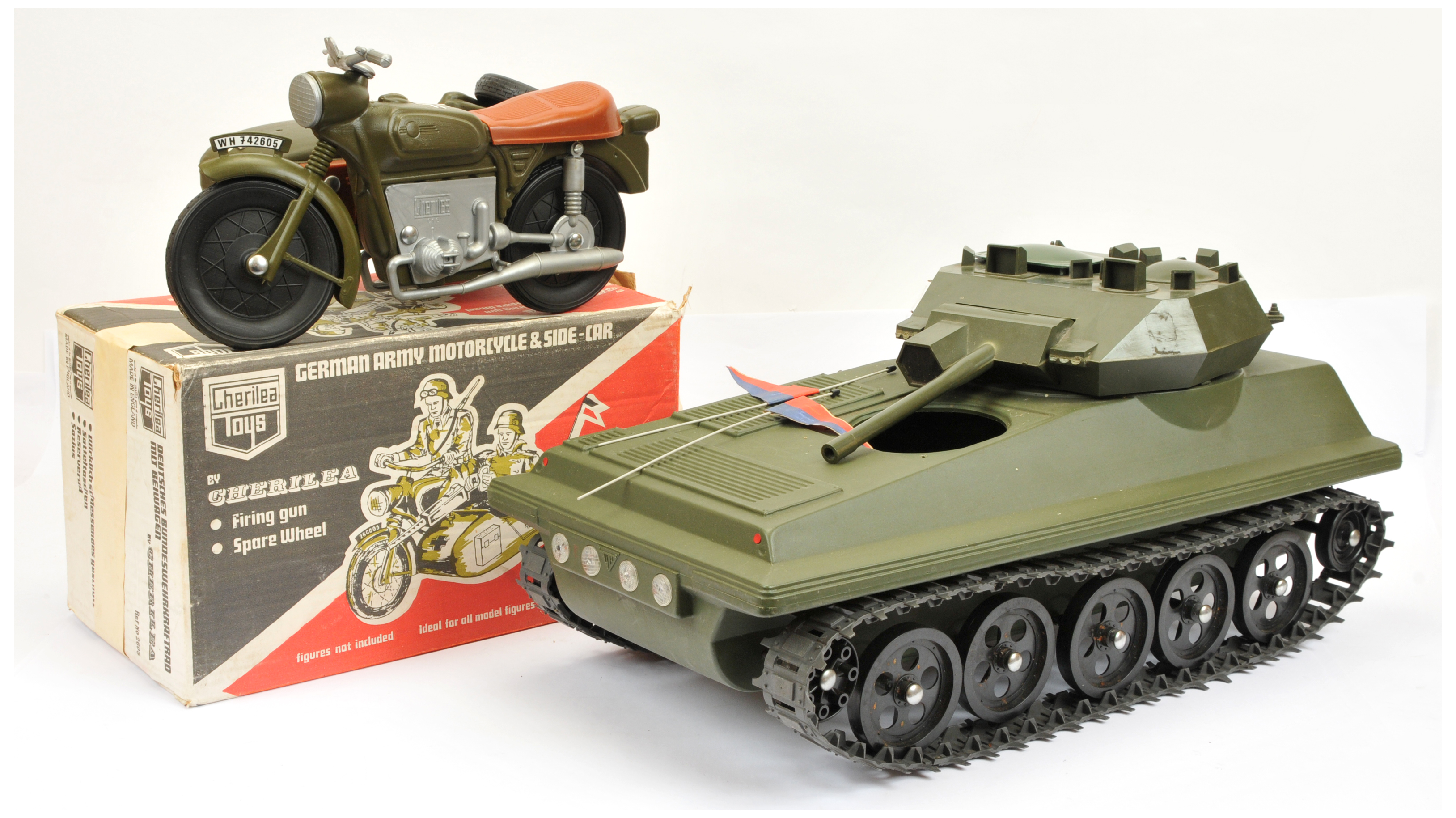 Palitoy/Cherilea Action Man Vintage group of vehicles including (1) 34710 unboxed Scorpion Tank -... - Image 2 of 2