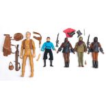 A mixed group of action figures including x 3 Planet of the Apes (1 figure has a hand missing), S...