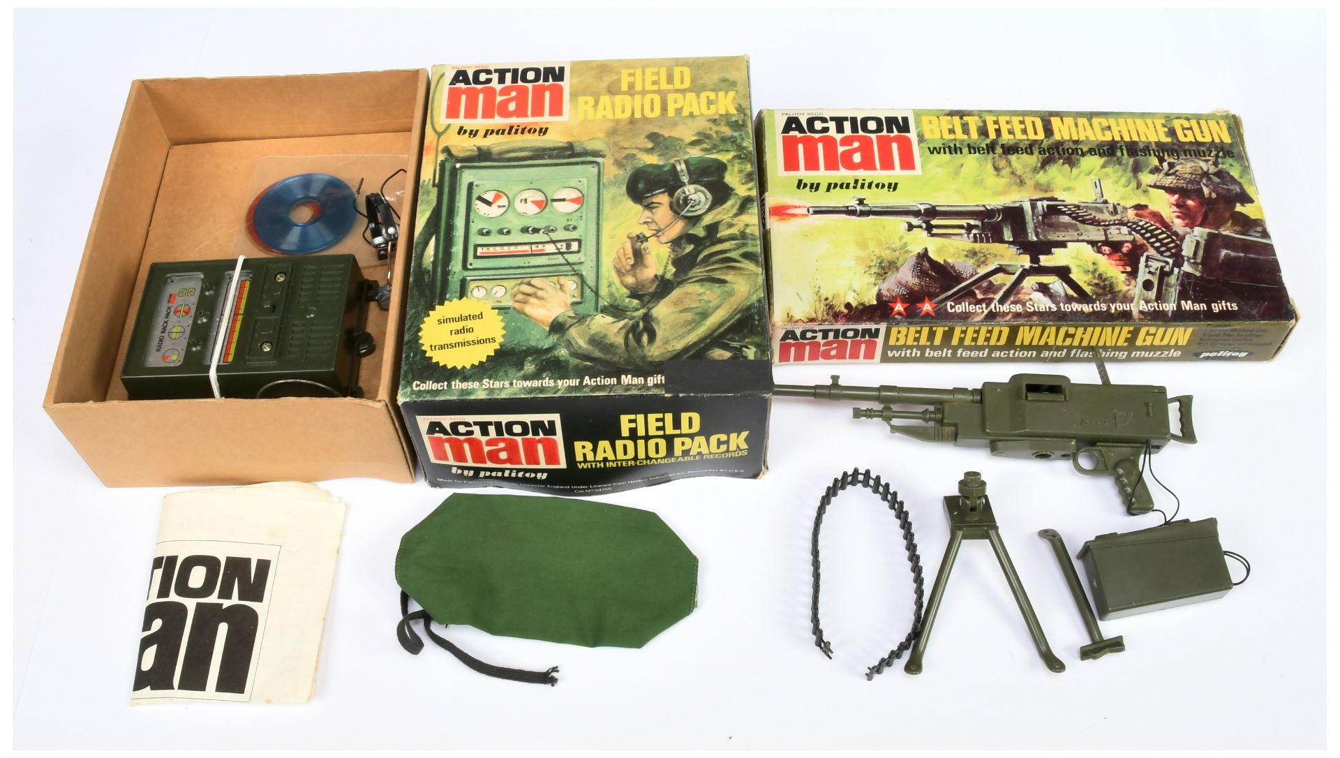 Palitoy Action Man vintage Field Radio Pack, not tested and not checked for completeness - Good P...