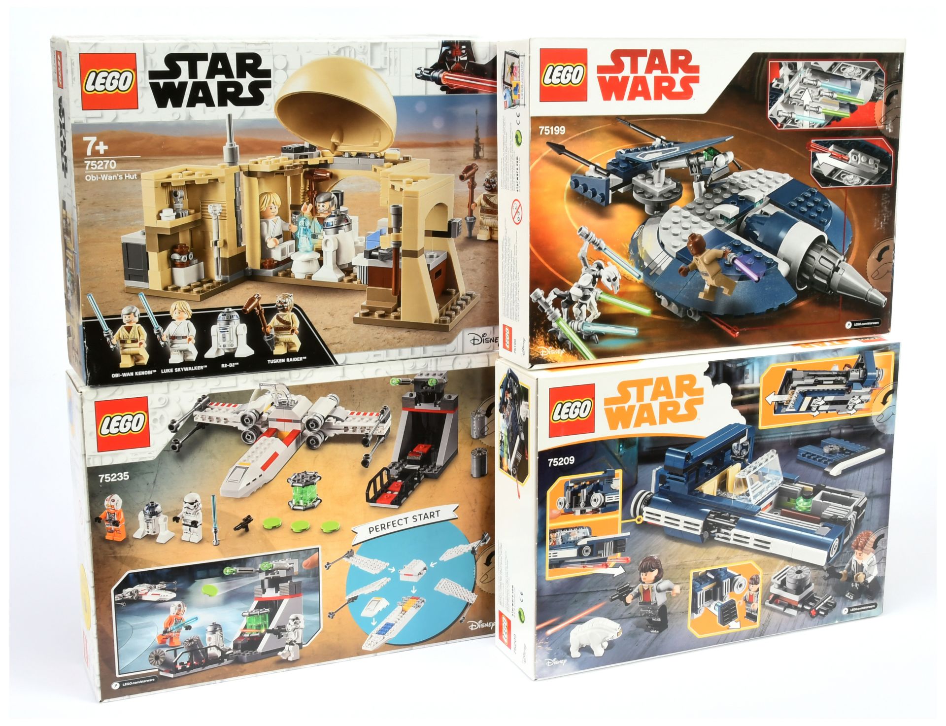 Lego Star Wars Group (1) 75209 Han Solo's Landspeeder (2) 75270 Obi-Wan's Hut (3) 75235 X-Wing St... - Image 2 of 2