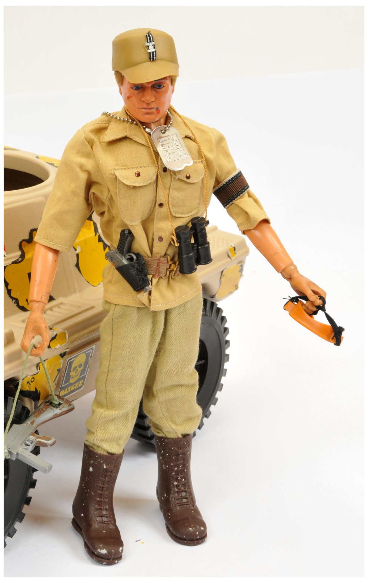 Action Man Vintage pair includes (1) loose Palitoy flock head dressed figure - not checked for co... - Image 2 of 2