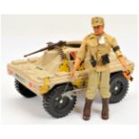 Action Man Vintage pair includes (1) loose Palitoy flock head dressed figure - not checked for co...
