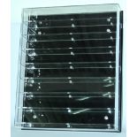 Lego Bespoke Minifigure Wall Display Case - High quality Perspex construction, black baground wit...