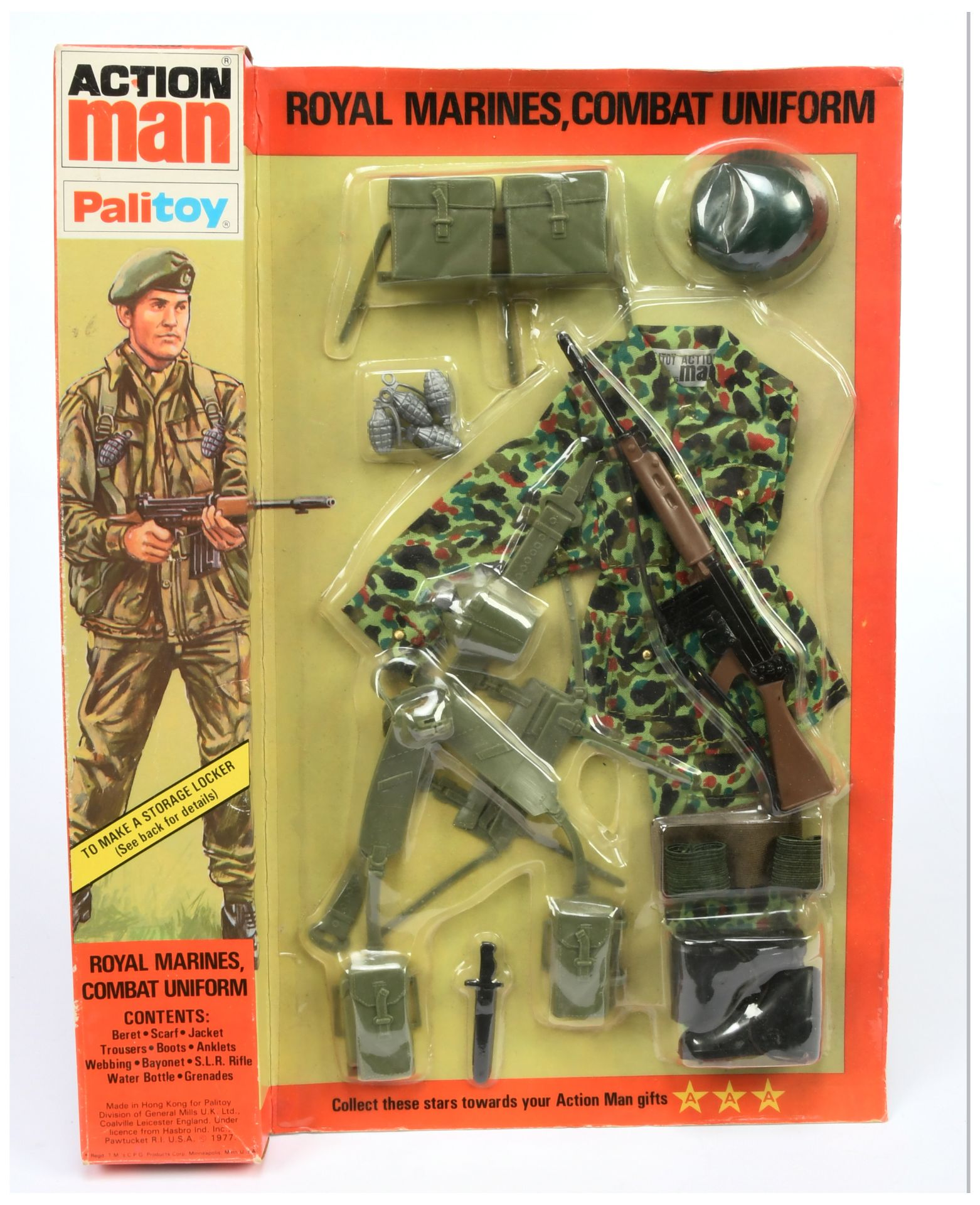 Palitoy Action Man Vintage Royal Marines Combat Uniform. Condition is Mint within Good sealed loc...