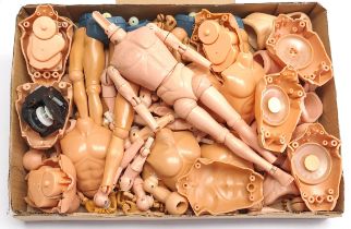 Palitoy Action Man a group of vintage figure body parts including hands, feet, arms, legs, torso'...