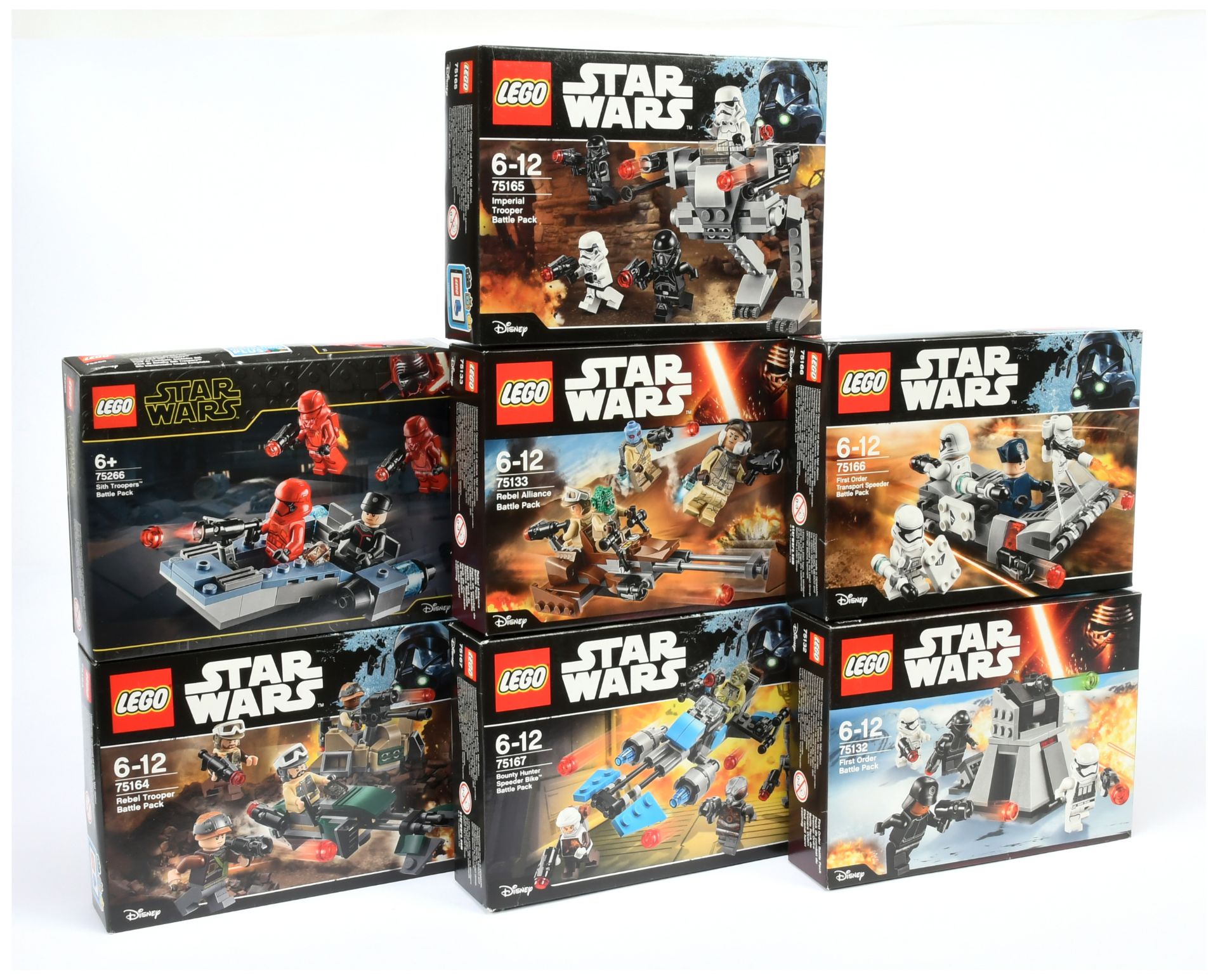 Lego Star Wars Group to include 75164 Rebel Trooper Battle Pack; 75167 Bounty Hunter Speeder Bike...
