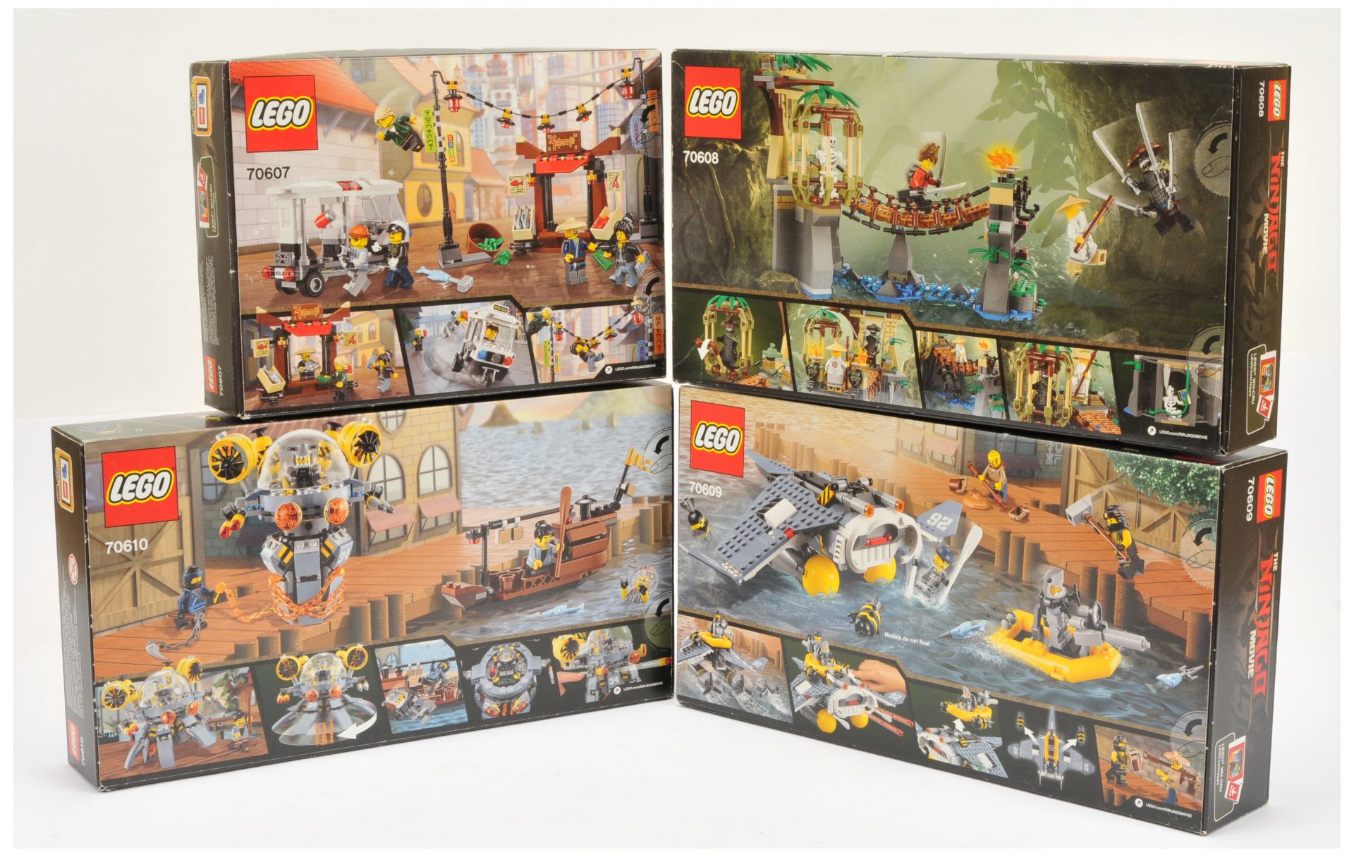 Lego Ninjago Movie group to include (1) 70607 City Chase, (2) 70608 Master Falls, (3) 70609 Manta... - Bild 2 aus 2