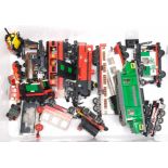 Lego Railway a mixed group of items including green and black Diesel Type Locomotive, also Steam ...