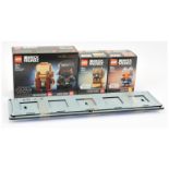 Lego Star Wars Brickheadz x 3 to include 40539 Ahsoka Tano, 40547 Obi Wan Kenobi & Darth Vader, 4...