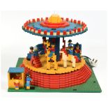 Lego Vintage Early Retail Shop Display - Roundabout - Early to Mid 1970's comprising Green Basepl...