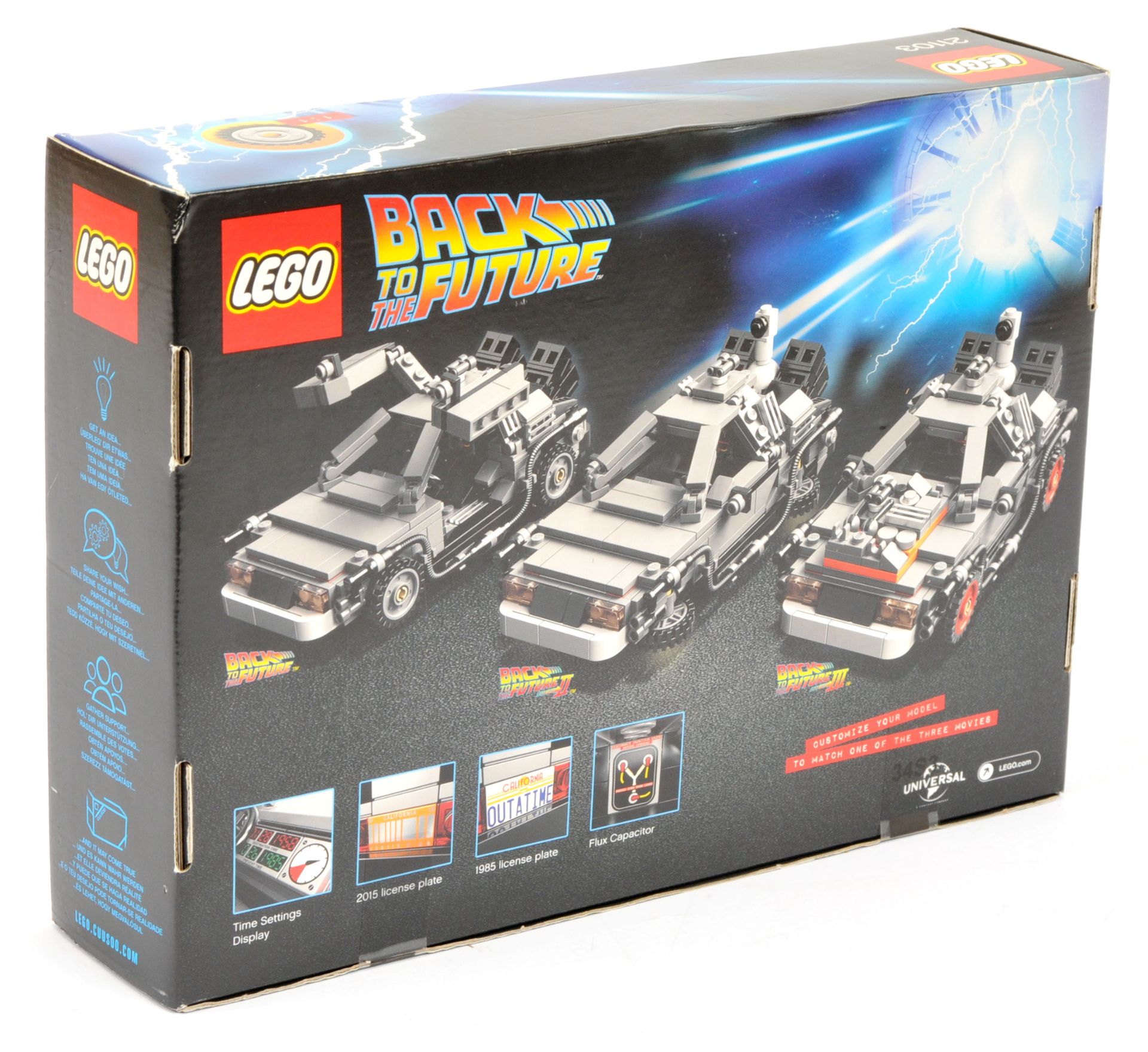 Lego Cuusoo 21103 Back to the Future DeLorean Time Machine Car (set has parts to make 3 different... - Image 2 of 2