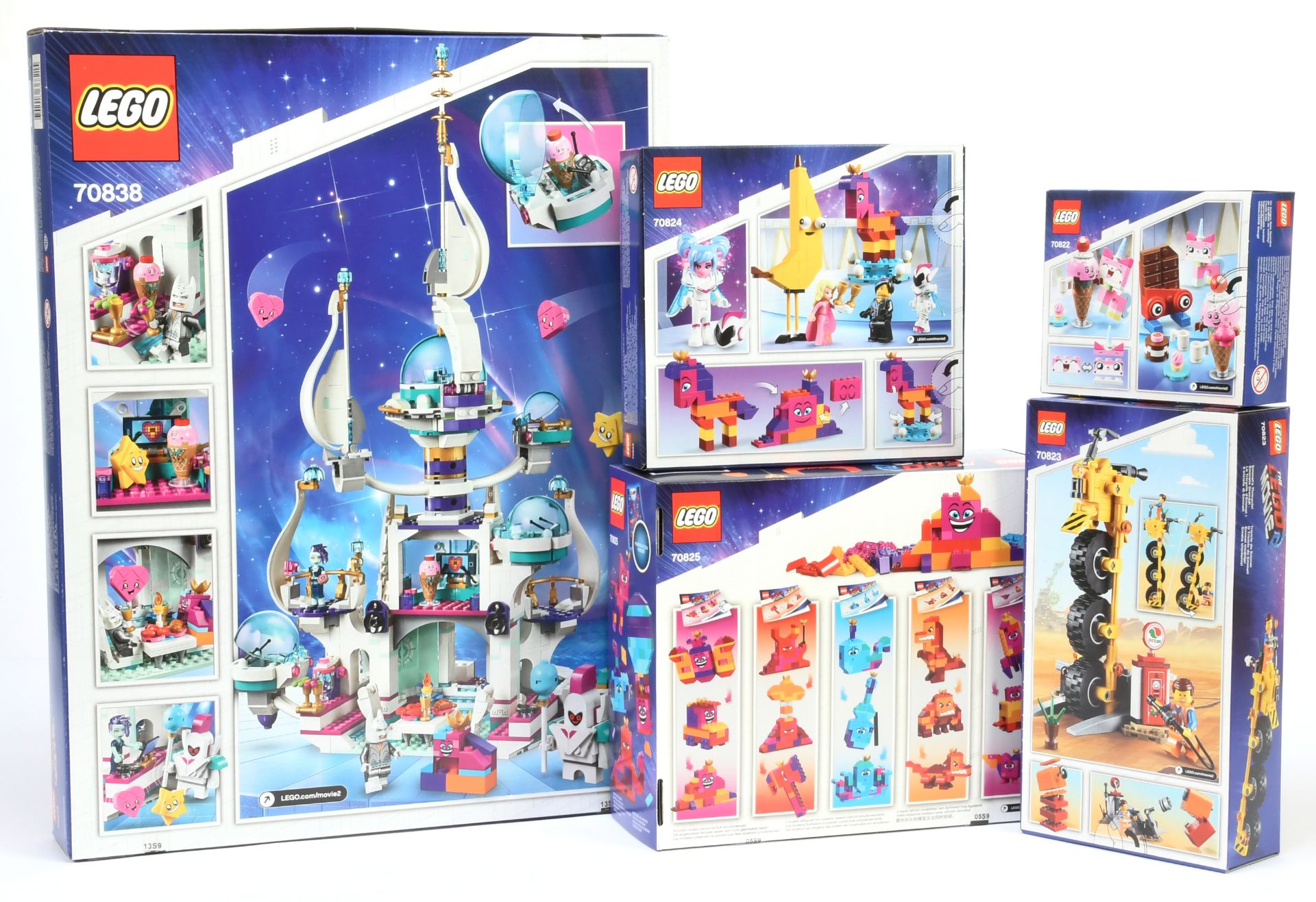 Lego the Movie sets x 5 includes 70838 Queen Watevra's 'So-Not-Evil' Space Palace, 70822 Unikitty... - Bild 2 aus 2