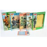 Palitoy (or similar) Action Man Vintage a group of EMPTY cards including Panzer Captain Outfit, M...