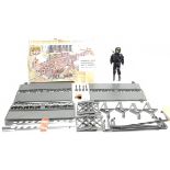 Action Man Vintage group includes Cherilea Transporter Bridge with ramps, supports, lifting barri...