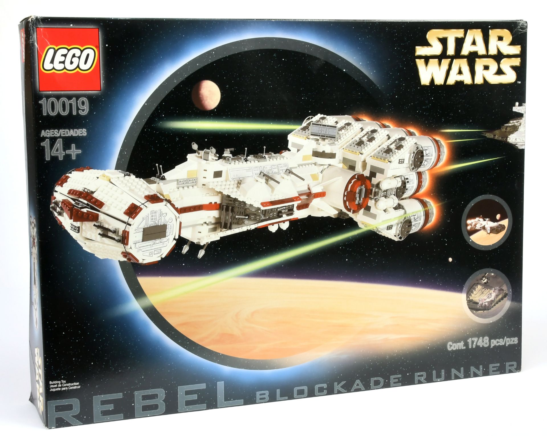 Lego Star Wars 10019 Rebel Blockade Runner - Tantive IV - 2001/2002 Issue, within Excellent seale...