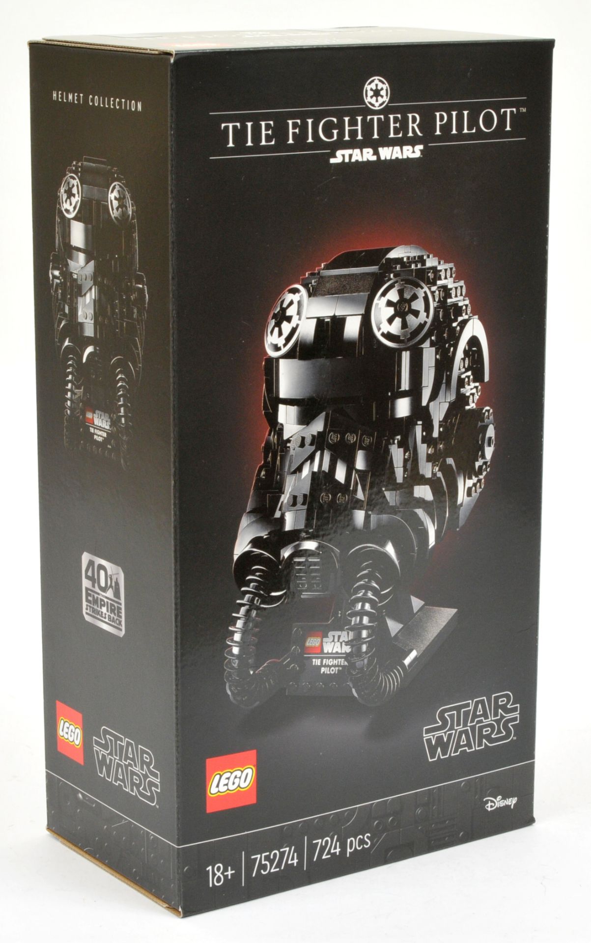 Lego Star Wars 75274 TIE Fighter Pilot Helmet, within Near Mint sealed packaging.