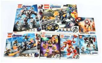 Lego Marvel The Avengers group, (1) 76143 Avengers Truck Take-down (2) 76123 Captain America - Ou...