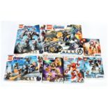 Lego Marvel The Avengers group, (1) 76143 Avengers Truck Take-down (2) 76123 Captain America - Ou...