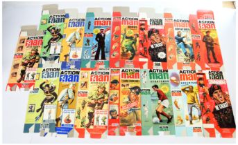 Action Man EMPTY re-issue boxes including Action Pilot, Action Soldier, Action Sailor, Talking Co...