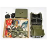 Action Man a group of mixed items including vintage Cherilea Jeep and Supply Trailer - parts miss...