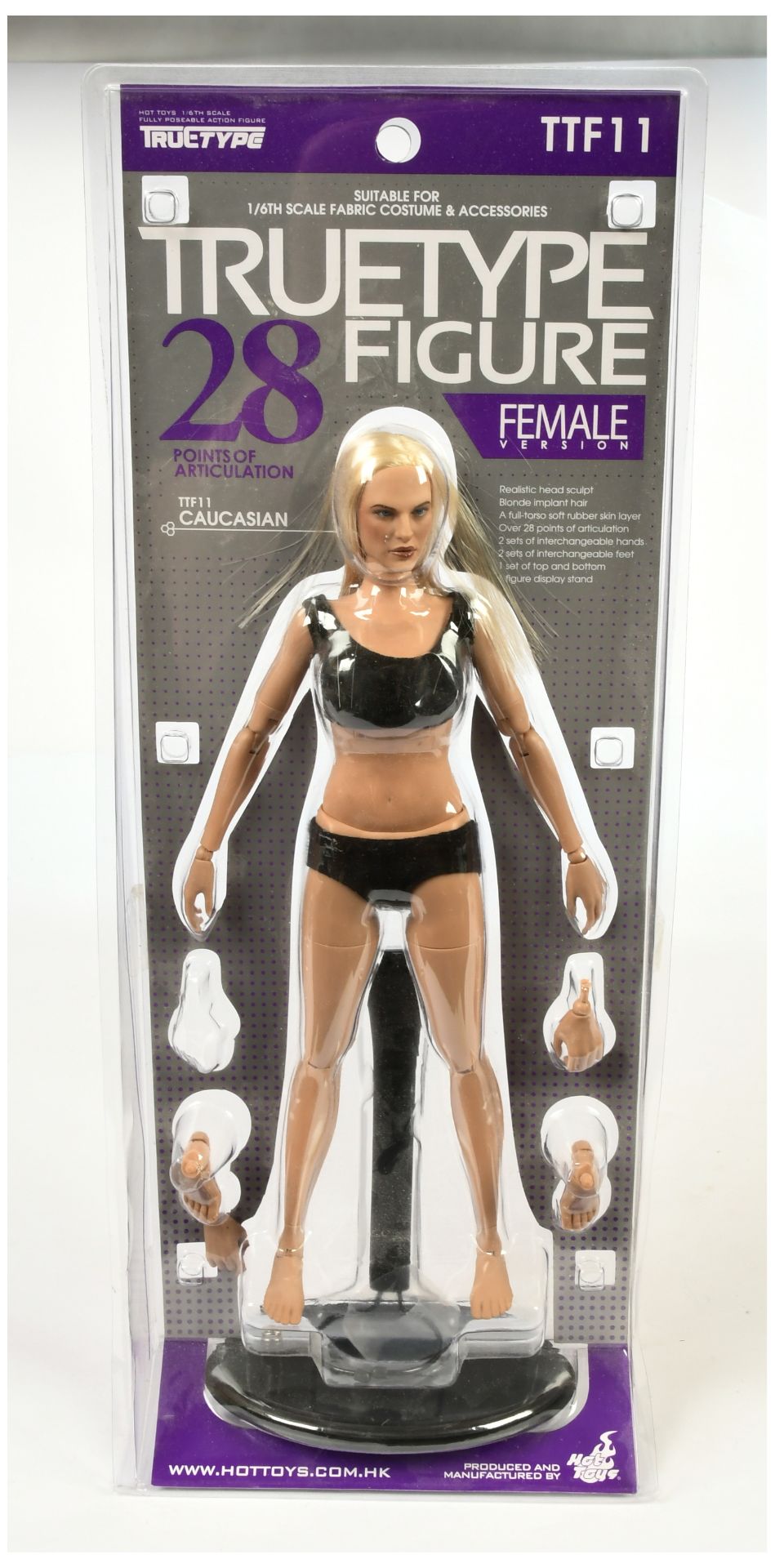 Hot Toys Truetype TTF11 Caucasian female figure, 1:6 scale, Near Mint to Mint, within Excellent p...