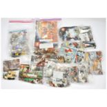 Lego Star Wars mixed bagged group to include 4478 Geonosian Fighter; 7127 Imperial AT-ST;  7128 S...