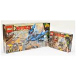 Lego Ninjago Movie sets to include (1) 70614 Lightning Jet, (2) 70629 Piranha Attack. Both within...