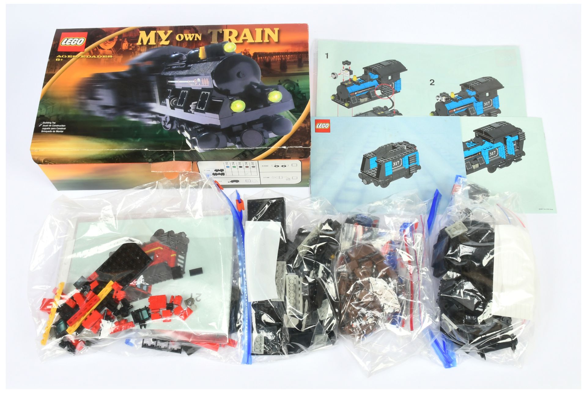 Lego My Own Train pair (1) 4162296 in box (2) 10014 Caboose (unboxed) - with original instruction...