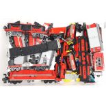 Lego Railway a mixed group of items including two red and black Diesel Type Shunter, similar  Rol...