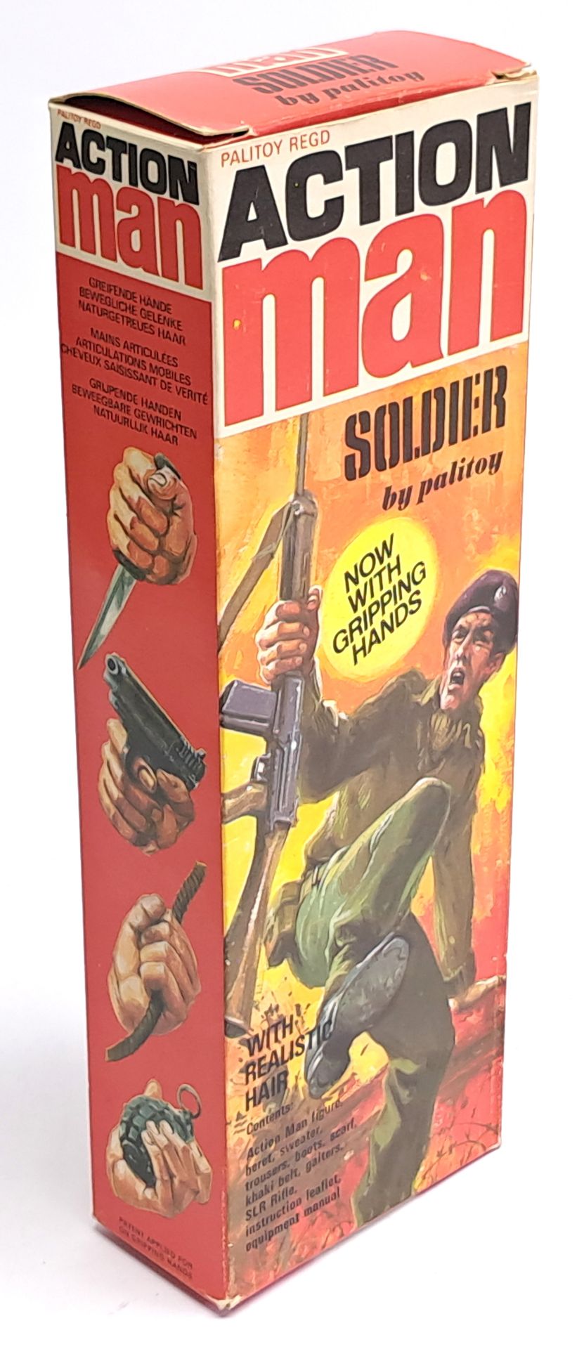 Palitoy Action Man EMPTY Soldier box. Condition is Fair Plus to Good (some discolour and minor sc... - Image 2 of 2