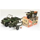 Palitoy/Cherilea Action Man Vintage group of vehicles including (1) unboxed 34713 Land Rover - wi...