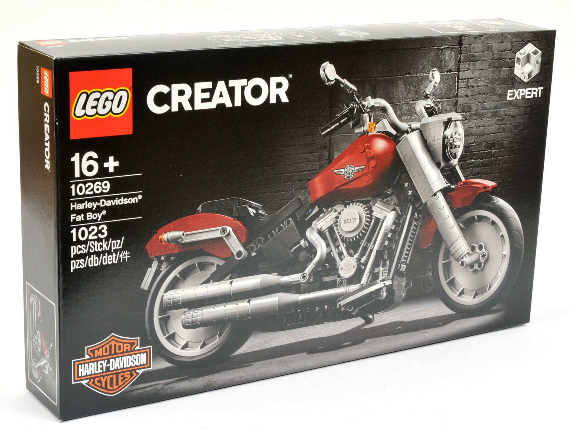 Lego 10269 Creator - Harley-Davidson Fat Boy, within Near Mint sealed box.