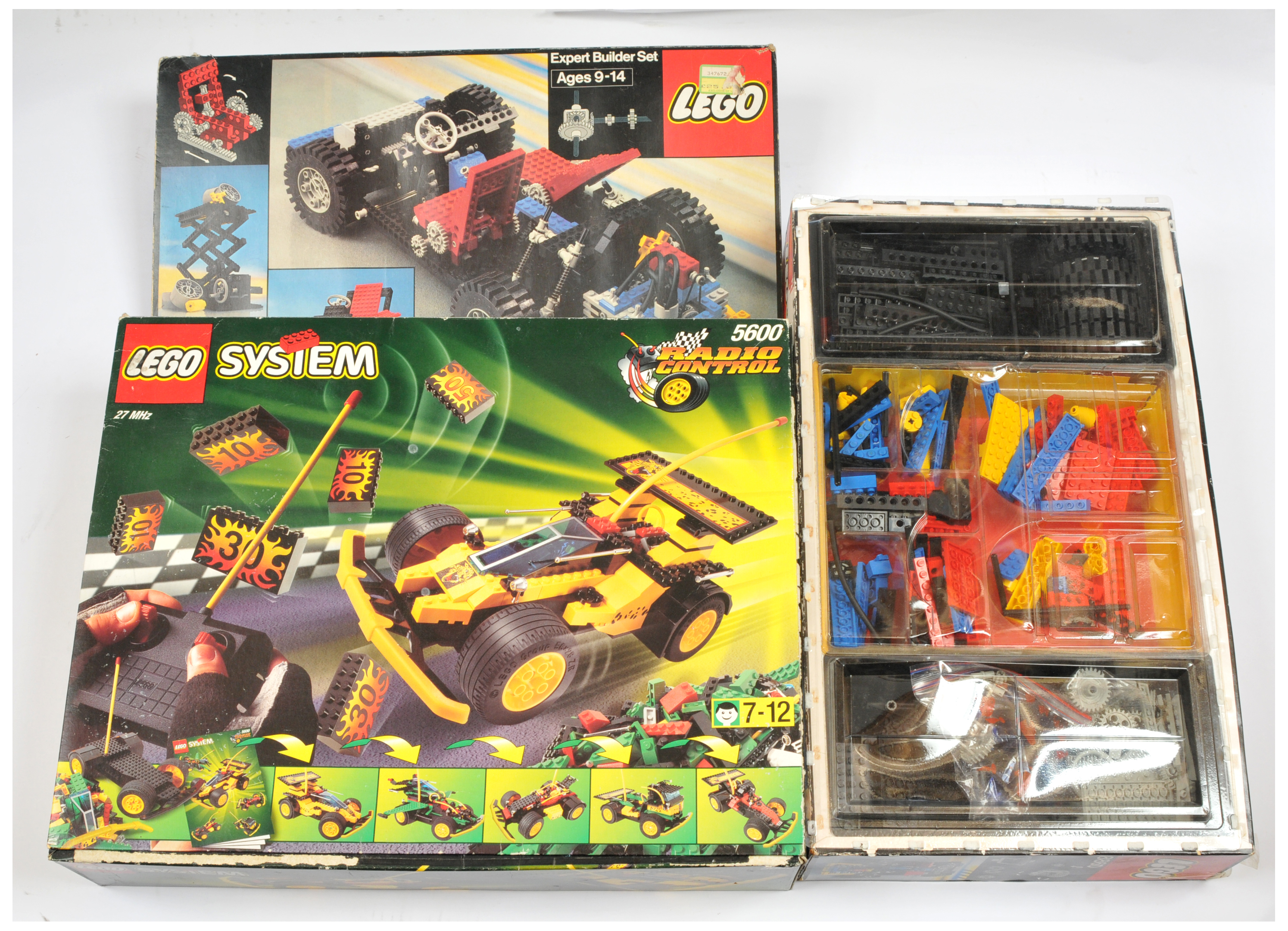 Lego Pair (1) Technic 8860 Expert Builder Car Chassis (2) 5600 Radio Control Car - Good to Excell...