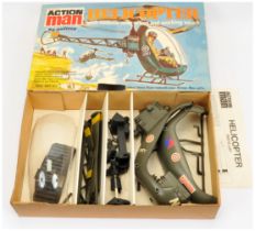 Palitoy Action Man Vintage 34714 Helicopter with realistic rotor action and working winch - plast...
