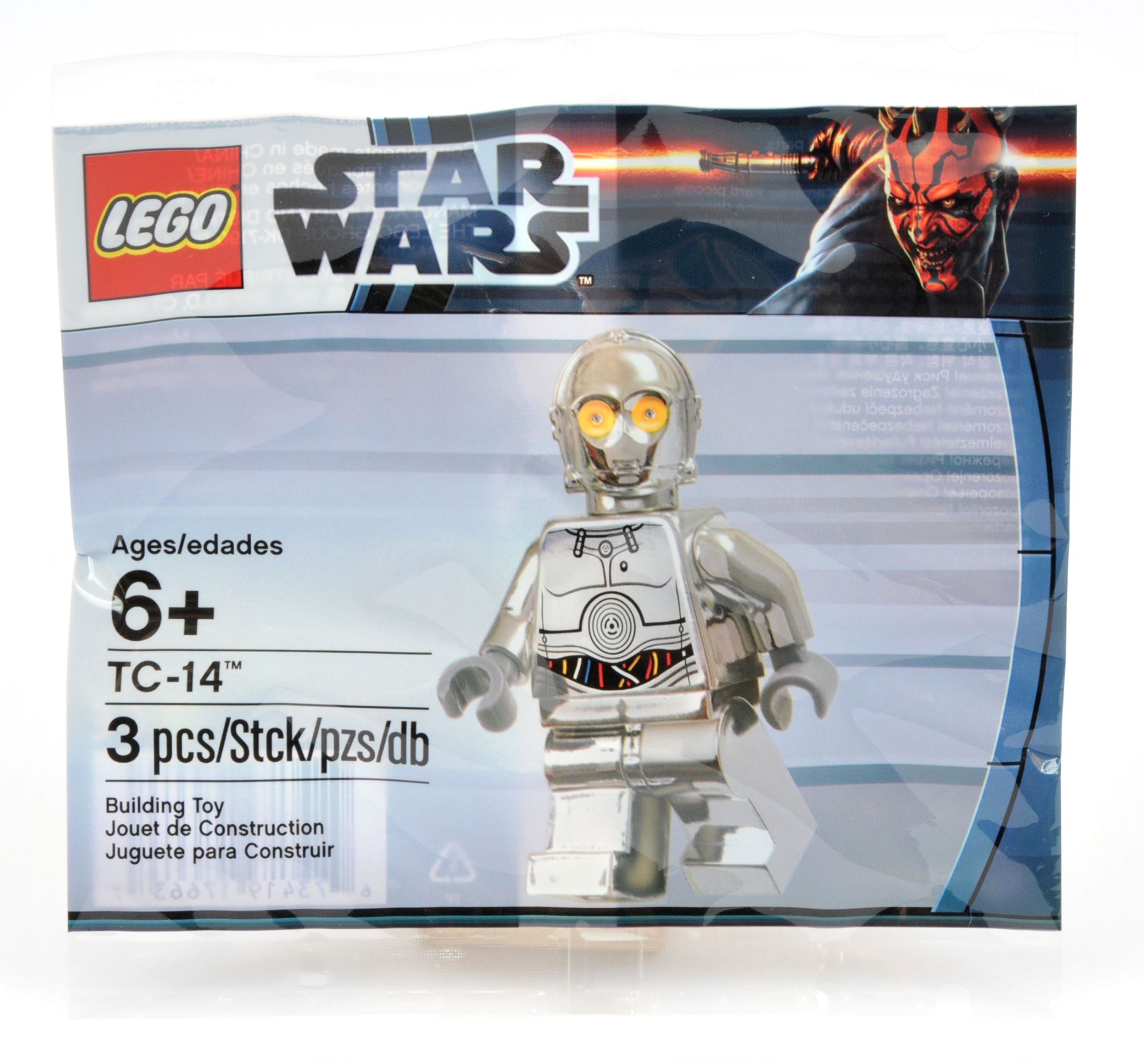 Lego Star Wars Minifigure 6005192 - TC-14 Droid, Rare Figure within Excellent Plus sealed Polybag.