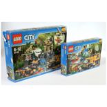 Lego City Pair (1) 60161 Jungle Exploration Site (2) 60160 Jungle Mobile Lab - previously built s...