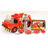 Action Man/GI Joe vintage unboxed Fire Tender with extending ladder and many accessories, also in...